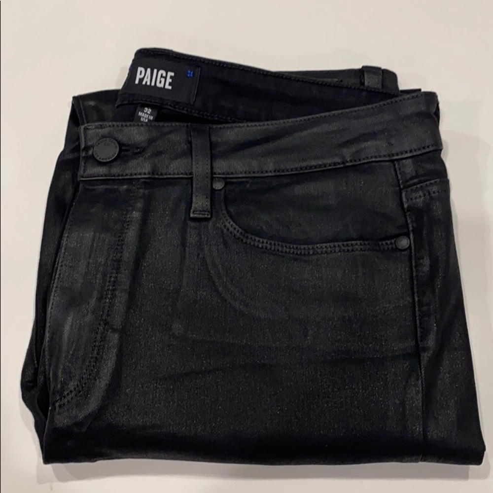 Paige Transcend Luxe Coating Hoxtan Ankle Jeans